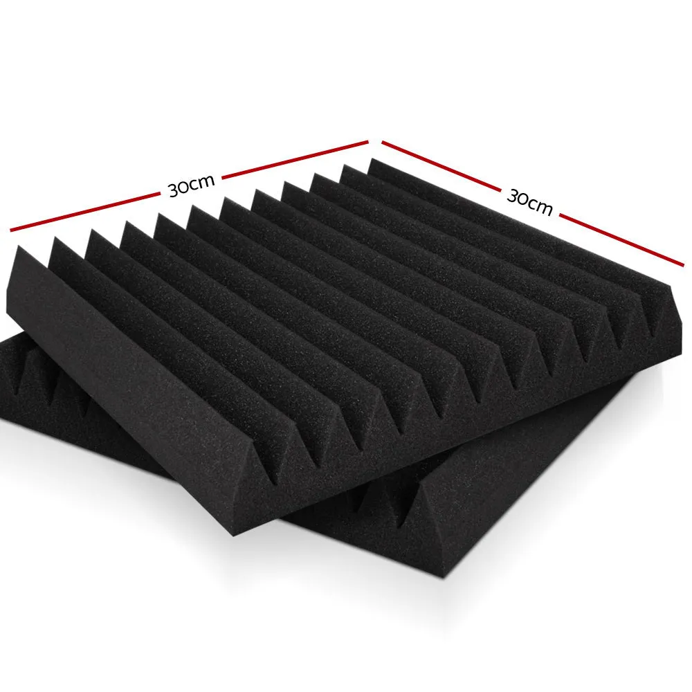 12-Tooth Acoustic Foam Panels 20pcs High Density Soundproofing - Alpha