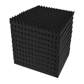 Alpha 60pcs Acoustic Foam Panels Studio Sound Absorption Eggshell 50x50CM