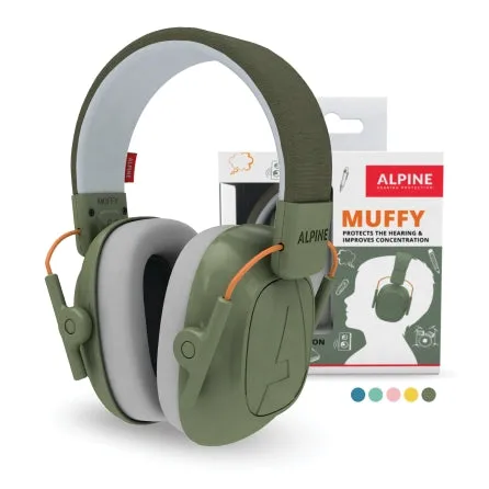 Alpine Hearing Protection Muffy Headphones for Kids (3 Colors)