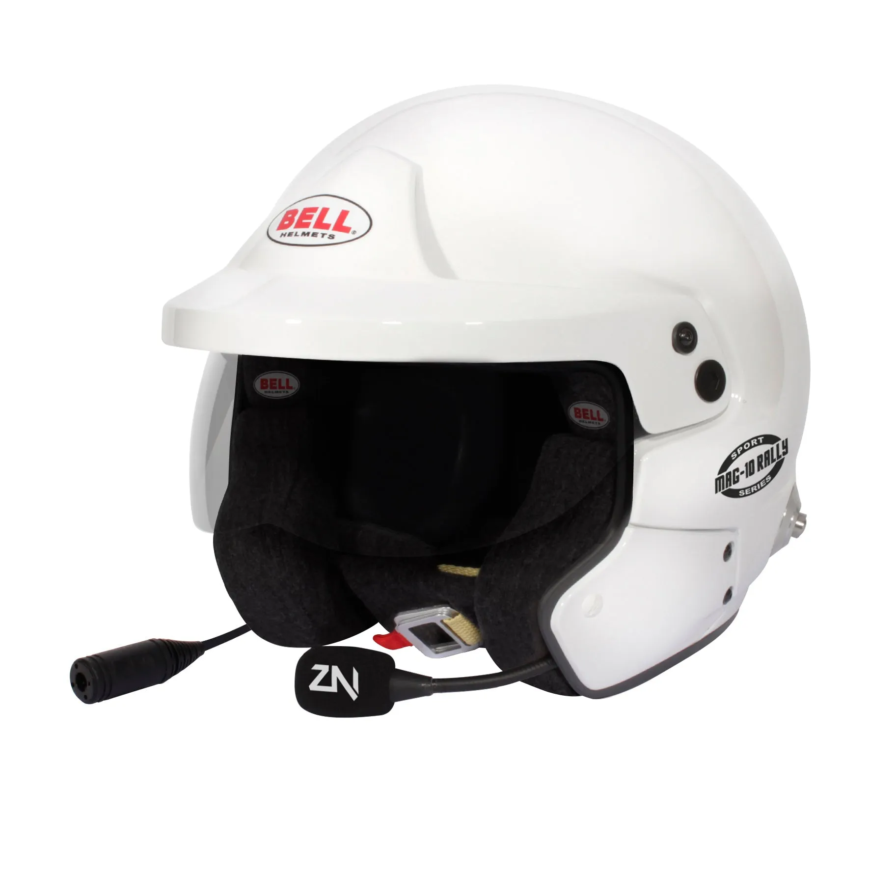 BELL 1443A05 Racing helmet open face MAG-10 RALLY SPORT, FIA, HANS, white, size LRG (60-61)