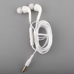 Brand New & High Quality White Handsfree Headset In Ear Earphones For SAMSUNG GALAXY S4 With Remote MIC