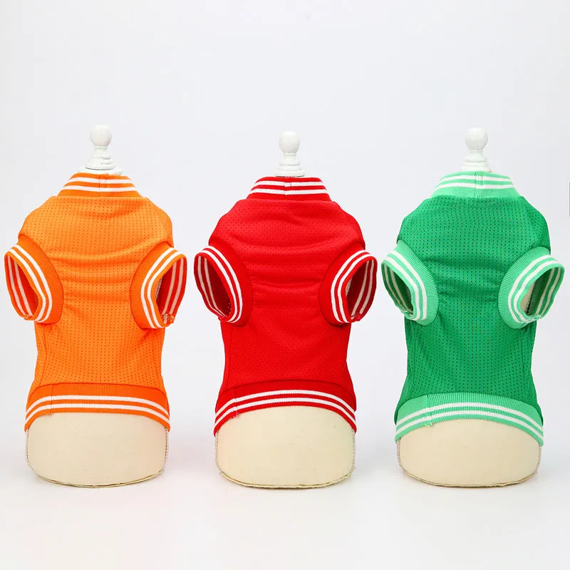 Breathable sports vest pet clothing