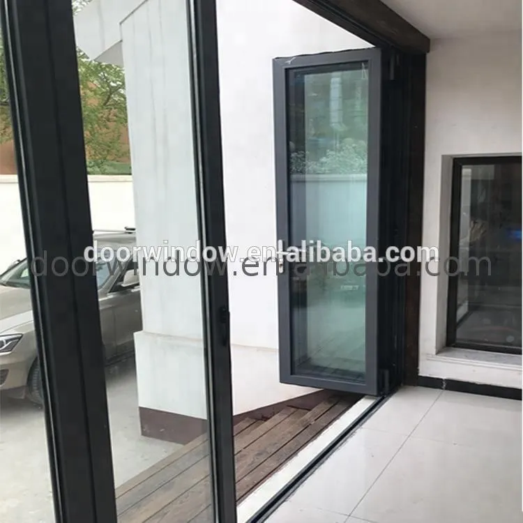 DOORWIN 2021Residential folding gate portable doors room dividers popular interior bifolding door by Doorwin on Alibaba