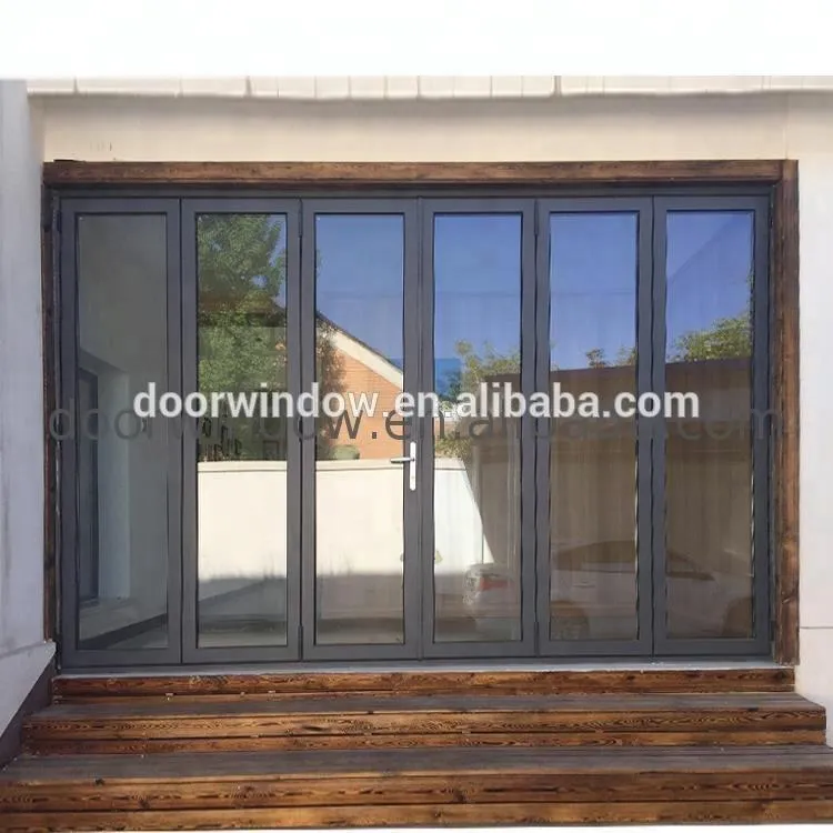 DOORWIN 2021Residential folding gate portable doors room dividers popular interior bifolding door by Doorwin on Alibaba