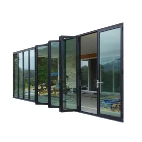 DOORWIN 2021Residential folding gate portable doors room dividers popular interior bifolding door by Doorwin on Alibaba