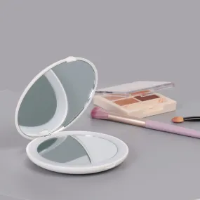 Folding portable led cosmetic mirror