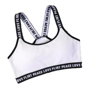 Love Flirt Peace Push-Up Sports Bra