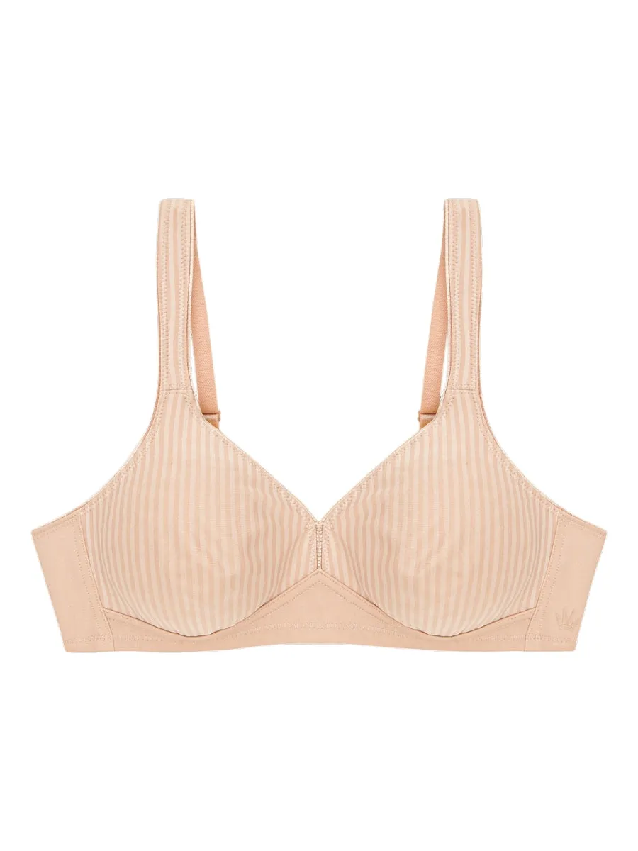 Modern Soft Cotton Non-Wired Bra - Neutral Beige