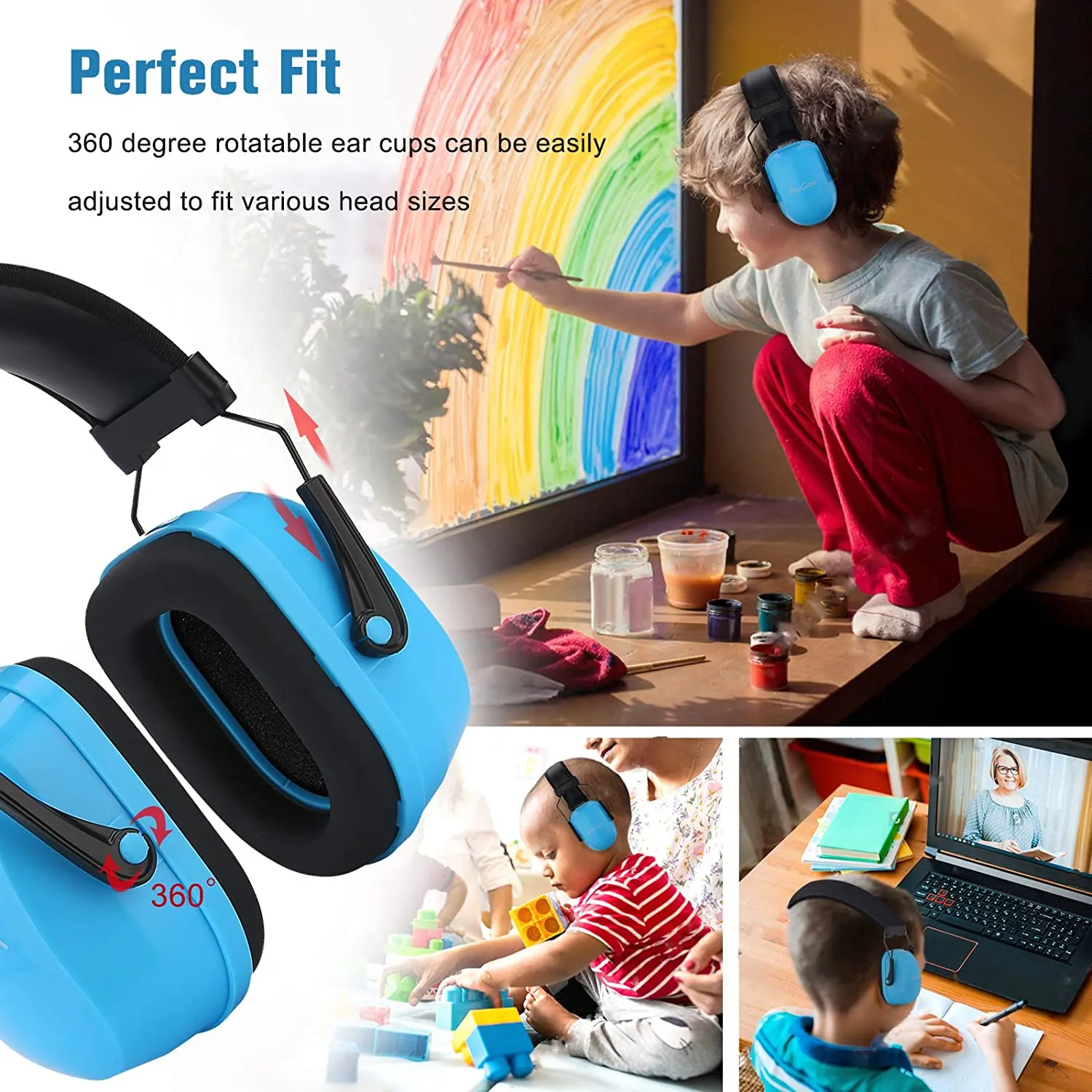 Noise Reduction NRR 25dB Earmuff for Kids