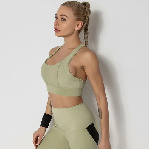 Stretch Breathable Yoga Sports Bra Top