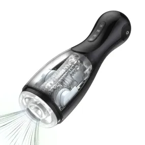 Suction Masturbator with Airbag Squeezing, Suction & Vibration