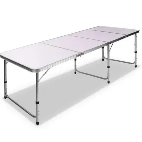 Weisshorn Extra-Length Portable Folding Camping Table | 2.4m